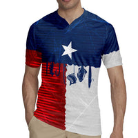 Flag Texas Fishing Rugby Jersey Personalized Hanging Fish and Hooks Graphic - Wonder Print Shop