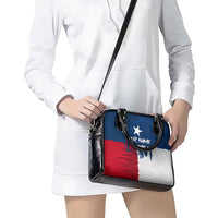 Flag Texas Fishing Shoulder Handbag Personalized Hanging Fish and Hooks Graphic - Wonder Print Shop