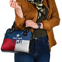 Flag Texas Fishing Shoulder Handbag Personalized Hanging Fish and Hooks Graphic - Wonder Print Shop