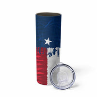Flag Texas Fishing Skinny Tumbler Personalized Hanging Fish and Hooks Graphic - Wonder Print Shop