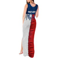 Flag Texas Fishing Tank Maxi Dress Personalized Hanging Fish and Hooks Graphic - Wonder Print Shop