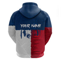 Flag Texas Fishing Zip Hoodie Personalized Hanging Fish and Hooks Graphic - Wonder Print Shop
