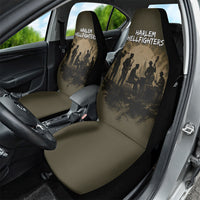 Harlem Hellfighters WWI Soldier Car Seat Cover Vintage Military Hero Jazz Band Silhouette Art