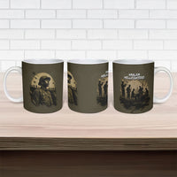 Harlem Hellfighters WWI Soldier Ceramic Mug Vintage Military Hero Jazz Band Silhouette Art