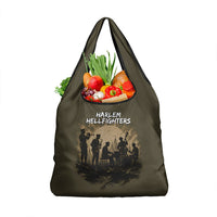 Harlem Hellfighters WWI Soldier Grocery Bag Vintage Military Hero Jazz Band Silhouette Art