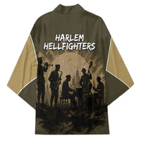Harlem Hellfighters WWI Soldier Kimono Vintage Military Hero Jazz Band Silhouette Art