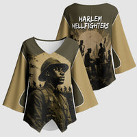 Harlem Hellfighters WWI Soldier Kimono Sleeve Blouse Vintage Military Hero Jazz Band Silhouette Art