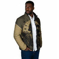 Harlem Hellfighters WWI Soldier Padded Jacket Vintage Military Hero Jazz Band Silhouette Art