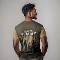 Harlem Hellfighters WWI Soldier T shirt Vintage Military Hero Jazz Band Silhouette Art