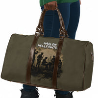 Harlem Hellfighters WWI Soldier Travel Bag Vintage Military Hero Jazz Band Silhouette Art
