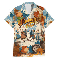 Oktoberfest Family Matching Mermaid Dress and Hawaiian Shirt with Beer Mug Illustration White Diamond Pattern - Wonder Print Shop