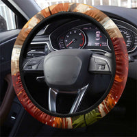 Oktoberfest Steering Wheel Cover with Beer Mug Illustration White Diamond Pattern - Wonder Print Shop