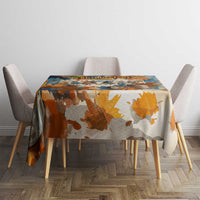 Oktoberfest Tablecloth with Beer Mug Illustration White Diamond Pattern - Wonder Print Shop