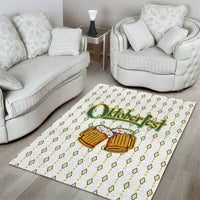 Oktoberfest Area Rug with Oktoberfest Beer Mug Illustration White Diamond - Wonder Print Shop