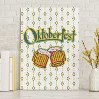 Oktoberfest Canvas Wall Art with Oktoberfest Beer Mug Illustration White Diamond - Wonder Print Shop