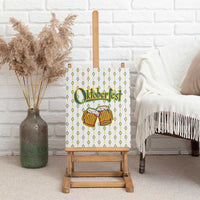 Oktoberfest Canvas Wall Art with Oktoberfest Beer Mug Illustration White Diamond - Wonder Print Shop