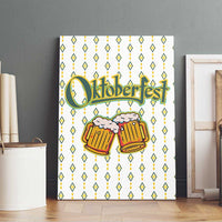 Oktoberfest Canvas Wall Art with Oktoberfest Beer Mug Illustration White Diamond - Wonder Print Shop