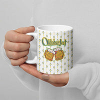 Oktoberfest Ceramic Mug with Oktoberfest Beer Mug Illustration White Diamond - Wonder Print Shop
