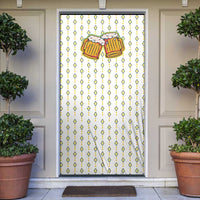 Oktoberfest Door Cover with Oktoberfest Beer Mug Illustration White Diamond - Wonder Print Shop