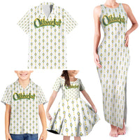 Oktoberfest Family Matching Tank Maxi Dress and Hawaiian Shirt with Oktoberfest Beer Mug Illustration White Diamond - Wonder Print Shop