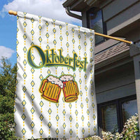 Oktoberfest Garden Flag with Oktoberfest Beer Mug Illustration White Diamond - Wonder Print Shop