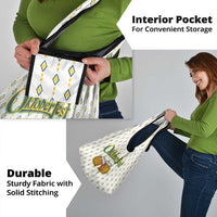 Oktoberfest Grocery Bag with Oktoberfest Beer Mug Illustration White Diamond - Wonder Print Shop