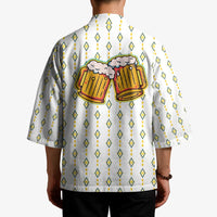Oktoberfest Kimono with Oktoberfest Beer Mug Illustration White Diamond - Wonder Print Shop