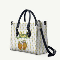 Oktoberfest Leather Bag with Oktoberfest Beer Mug Illustration White Diamond - Wonder Print Shop