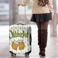 Oktoberfest Luggage Cover with Oktoberfest Beer Mug Illustration White Diamond - Wonder Print Shop