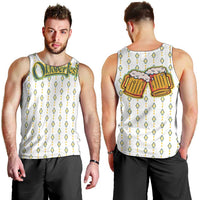 Oktoberfest Men Tank Top with Oktoberfest Beer Mug Illustration White Diamond - Wonder Print Shop