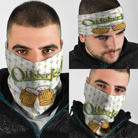 Oktoberfest Neck Gaiter with Oktoberfest Beer Mug Illustration White Diamond - Wonder Print Shop