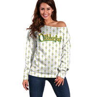 Oktoberfest Off Shoulder Sweater with Oktoberfest Beer Mug Illustration White Diamond - Wonder Print Shop