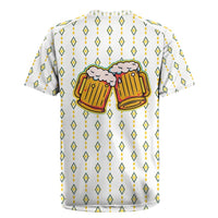 Oktoberfest Rugby Jersey with Oktoberfest Beer Mug Illustration White Diamond - Wonder Print Shop