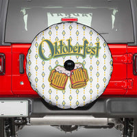 Oktoberfest Spare Tire Cover with Oktoberfest Beer Mug Illustration White Diamond - Wonder Print Shop
