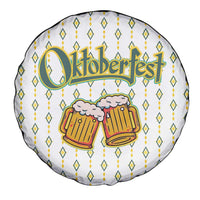 Oktoberfest Spare Tire Cover with Oktoberfest Beer Mug Illustration White Diamond - Wonder Print Shop