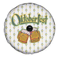 Oktoberfest Spare Tire Cover with Oktoberfest Beer Mug Illustration White Diamond - Wonder Print Shop