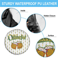 Oktoberfest Spare Tire Cover with Oktoberfest Beer Mug Illustration White Diamond - Wonder Print Shop