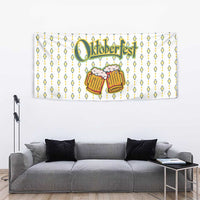 Oktoberfest Tapestry with Oktoberfest Beer Mug Illustration White Diamond - Wonder Print Shop