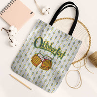 Oktoberfest Tote Bag with Oktoberfest Beer Mug Illustration White Diamond - Wonder Print Shop