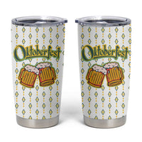 Oktoberfest Tumbler Cup with Oktoberfest Beer Mug Illustration White Diamond - Wonder Print Shop