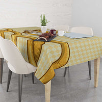 Oktoberfest Tablecloth with Beer Bottle and Pretzel Illustration Beige Diamond - Wonder Print Shop