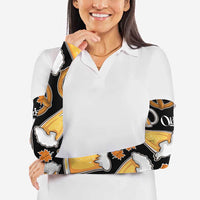 Oktoberfest Arm Sleeves with Beer Mug and Pretzel Illustration Black Festive - Wonder Print Shop