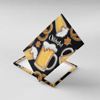 Oktoberfest Canvas Wall Art with Beer Mug and Pretzel Illustration Black Festive - Wonder Print Shop