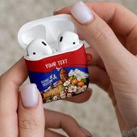 Personalized Armenia Heritage AirPods Case Ararat Monastery Rising In Freedom Patriotic Doves