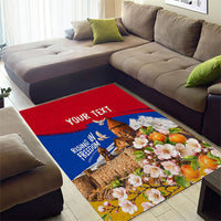 Personalized Armenia Heritage Area Rug Ararat Monastery Rising In Freedom Patriotic Doves