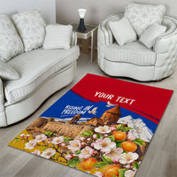 Personalized Armenia Heritage Area Rug Ararat Monastery Rising In Freedom Patriotic Doves