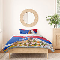 Personalized Armenia Heritage Bedding Set Ararat Monastery Rising In Freedom Patriotic Doves