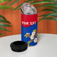 Personalized Armenia Heritage 4 in 1 Can Cooler Tumbler Ararat Monastery Rising In Freedom Patriotic Doves