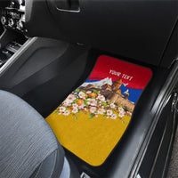 Personalized Armenia Heritage Car Mats Ararat Monastery Rising In Freedom Patriotic Doves