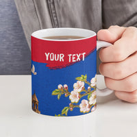 Personalized Armenia Heritage Ceramic Mug Ararat Monastery Rising In Freedom Patriotic Doves